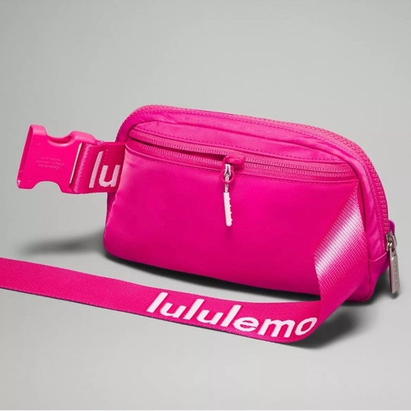 lululemon athletica Handbags - NWT Lululemon Everywhere Belt Bag 1L Sonic Pink white workman SOLD OUT